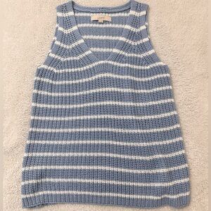 striped soft knit tank